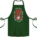 Here Comes the Guitar Player Guitarist Cotton Apron 100% Organic Forest Green