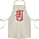 Here Comes the Guitar Player Guitarist Cotton Apron 100% Organic Natural