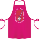 Here Comes the Guitar Player Guitarist Cotton Apron 100% Organic Pink
