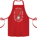 Here Comes the Guitar Player Guitarist Cotton Apron 100% Organic Red
