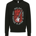 Here Comes the Guitar Player Guitarist Kids Sweatshirt Jumper Black