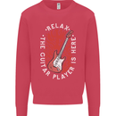 Here Comes the Guitar Player Guitarist Kids Sweatshirt Jumper Heliconia