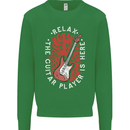 Here Comes the Guitar Player Guitarist Kids Sweatshirt Jumper Irish Green