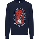 Here Comes the Guitar Player Guitarist Kids Sweatshirt Jumper Navy Blue