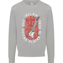 Here Comes the Guitar Player Guitarist Kids Sweatshirt Jumper Sports Grey