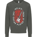 Here Comes the Guitar Player Guitarist Kids Sweatshirt Jumper Storm Grey