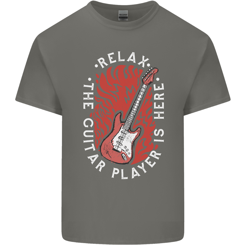 Here Comes the Guitar Player Guitarist Kids T-Shirt Childrens Charcoal