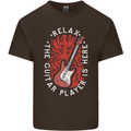 Here Comes the Guitar Player Guitarist Kids T-Shirt Childrens Chocolate