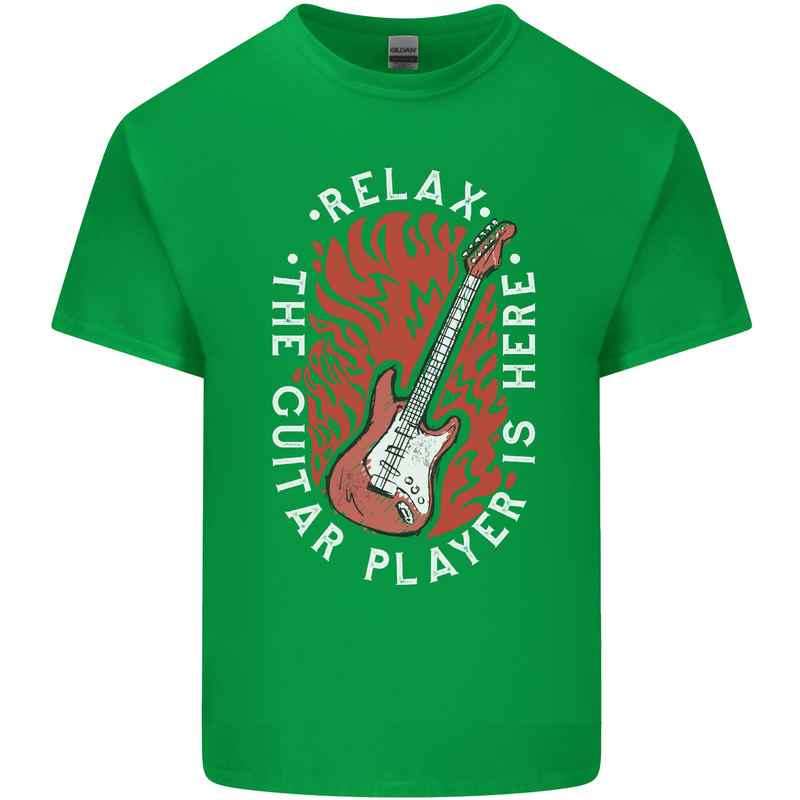 Here Comes the Guitar Player Guitarist Kids T-Shirt Childrens Irish Green