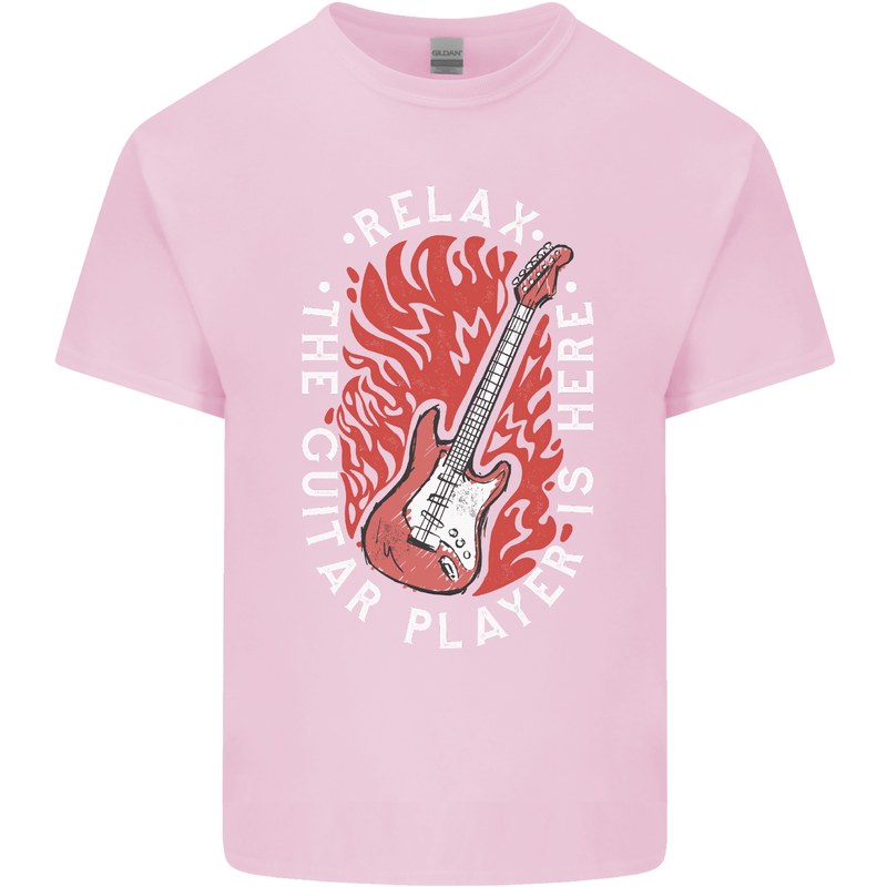 Here Comes the Guitar Player Guitarist Kids T-Shirt Childrens Light Pink