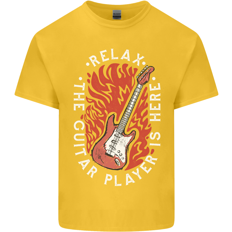 Here Comes the Guitar Player Guitarist Kids T-Shirt Childrens Yellow