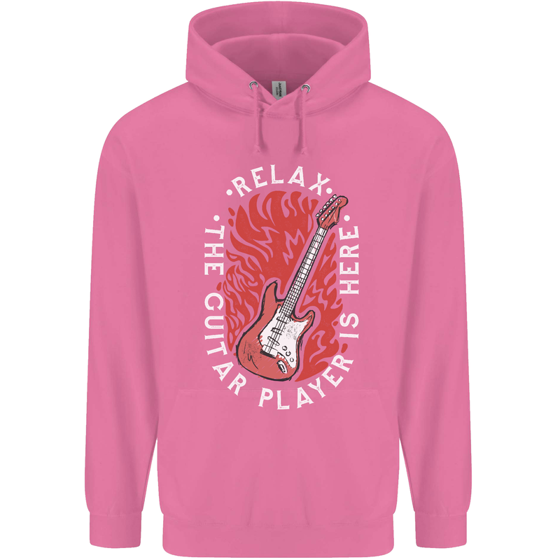 Here Comes the Guitar Player Guitarist Mens 80% Cotton Hoodie Azelea