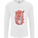 Here Comes the Guitar Player Guitarist Mens Long Sleeve T-Shirt White