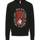 Here Comes the Guitar Player Guitarist Mens Sweatshirt Jumper Black