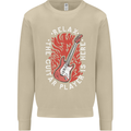 Here Comes the Guitar Player Guitarist Mens Sweatshirt Jumper Sand