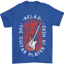 Here Comes the Guitar Player Guitarist Mens T-Shirt Cotton Gildan Royal Blue
