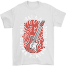 Here Comes the Guitar Player Guitarist Mens T-Shirt Cotton Gildan White
