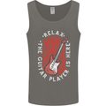 Here Comes the Guitar Player Guitarist Mens Vest Tank Top Charcoal
