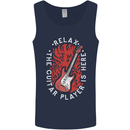 Here Comes the Guitar Player Guitarist Mens Vest Tank Top Navy Blue