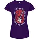 Here Comes the Guitar Player Guitarist Womens Petite Cut T-Shirt Purple