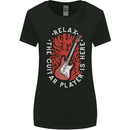 Here Comes the Guitar Player Guitarist Womens Wider Cut T-Shirt Black