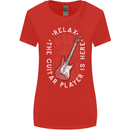 Here Comes the Guitar Player Guitarist Womens Wider Cut T-Shirt Red