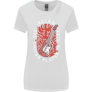 Here Comes the Guitar Player Guitarist Womens Wider Cut T-Shirt White