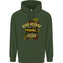 High Octane Ride 1971 Muscle Car Childrens Kids Hoodie Forest Green
