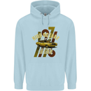 High Octane Ride 1971 Muscle Car Childrens Kids Hoodie Light Blue