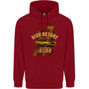 High Octane Ride 1971 Muscle Car Childrens Kids Hoodie Red