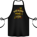 High Octane Ride 1971 Muscle Car Cotton Apron 100% Organic Black
