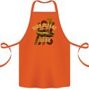 High Octane Ride 1971 Muscle Car Cotton Apron 100% Organic Orange