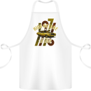 High Octane Ride 1971 Muscle Car Cotton Apron 100% Organic White