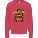 High Octane Ride 1971 Muscle Car Kids Sweatshirt Jumper Heliconia
