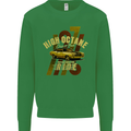 High Octane Ride 1971 Muscle Car Kids Sweatshirt Jumper Irish Green