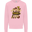 High Octane Ride 1971 Muscle Car Kids Sweatshirt Jumper Light Pink