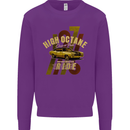 High Octane Ride 1971 Muscle Car Kids Sweatshirt Jumper Purple