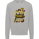 High Octane Ride 1971 Muscle Car Kids Sweatshirt Jumper Sports Grey