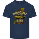 High Octane Ride 1971 Muscle Car Kids T-Shirt Childrens Navy Blue