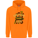 High Octane Ride 1971 Muscle Car Mens 80% Cotton Hoodie Orange