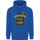 High Octane Ride 1971 Muscle Car Mens 80% Cotton Hoodie Royal Blue