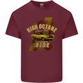 High Octane Ride 1971 Muscle Car Mens Cotton T-Shirt Tee Top Maroon