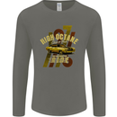 High Octane Ride 1971 Muscle Car Mens Long Sleeve T-Shirt Charcoal