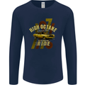 High Octane Ride 1971 Muscle Car Mens Long Sleeve T-Shirt Navy Blue