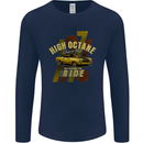High Octane Ride 1971 Muscle Car Mens Long Sleeve T-Shirt Navy Blue