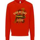 High Octane Ride 1971 Muscle Car Mens Sweatshirt Jumper Bright Red