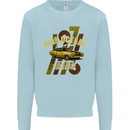 High Octane Ride 1971 Muscle Car Mens Sweatshirt Jumper Light Blue