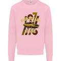 High Octane Ride 1971 Muscle Car Mens Sweatshirt Jumper Light Pink