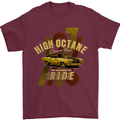 High Octane Ride 1971 Muscle Car Mens T-Shirt Cotton Gildan Maroon