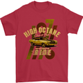 High Octane Ride 1971 Muscle Car Mens T-Shirt Cotton Gildan Red